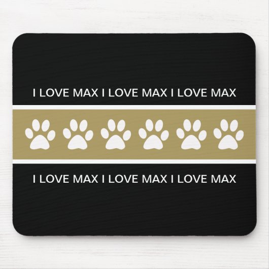 Tapis De Souris Monogramme Mousepads de chien (Devant)