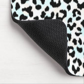 Tapis De Souris Monogramme noir et blanc chic d'impression de (Coin)