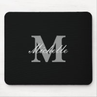 Monogramme nommé noir et blanc fascinant