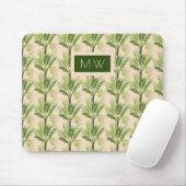 Tapis De Souris Monogramme | Oasis intérieure | Motif Palm Tree (Avec souris)