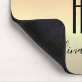 Tapis De Souris Monogramme Or Noir (Coin)