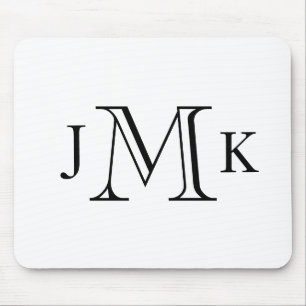 Tapis De Souris Monogramme personnalisé