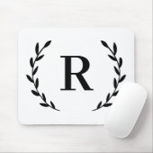 Tapis De Souris Monogramme personnalisé (Avec souris)