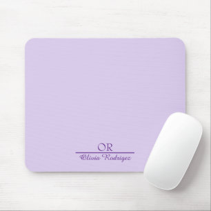 Tapis De Souris Monogramme personnalisé Mousepad initial personnal