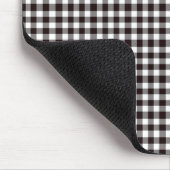 Tapis De Souris Monogramme Plaid Chic Rustique (Coin)