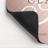 Tapis De Souris Monogramme Retour à l'école Nom de l'école (Coin)
