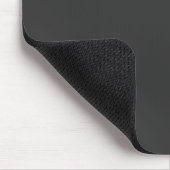 Tapis De Souris Monogramme Rétro Minimal Noir (Coin)
