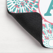 Tapis De Souris Monogramme rose (Coin)