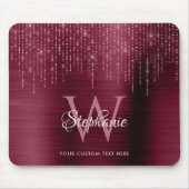 Tapis De Souris Monogramme Rose de Bourgogne  (Devant)