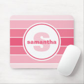 Tapis De Souris Monogramme rose d'Ombre (Avec souris)