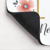 Tapis De Souris Monogramme rose fille (Coin)