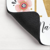 Tapis De Souris Monogramme rose fille (Coin)