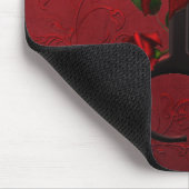 Tapis De Souris Monogramme rose gothique R (Coin)