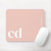 Monogramme rose simple