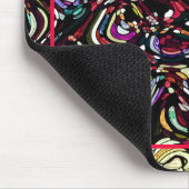 Tapis De Souris Monogramme rouge hypnotique (Coin)