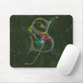 Tapis De Souris Monogramme S de colibri (Avec souris)