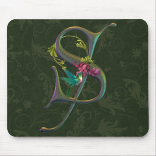 Tapis De Souris Monogramme S de colibri