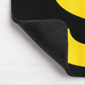 Tapis De Souris Monogramme S Halloween Jaune Initiale - Gras S (Coin)