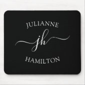 Tapis De Souris Monogramme simple moderne (Devant)