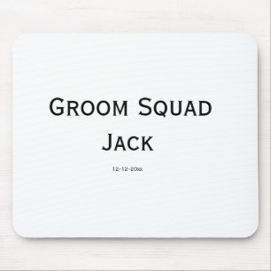 Tapis De Souris monogramme simple personnalisé ajouter votre nom m