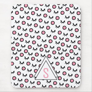 Tapis De Souris Monogramme Triangle Géométrique Moderne à Points l