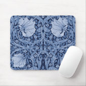 Tapis De Souris Monotone bleu Pimpernel, William Morris (Avec souris)