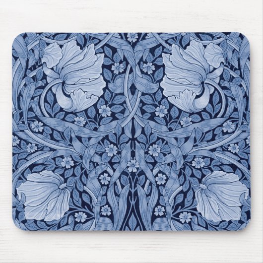 Tapis De Souris Monotone bleu Pimpernel, William Morris (Devant)