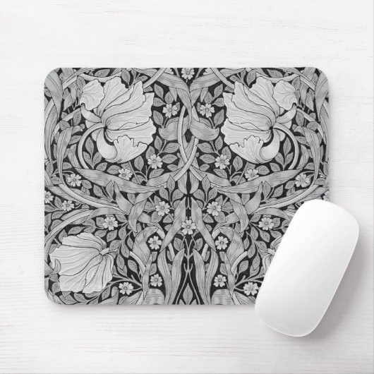 Tapis De Souris Monotone gris Pimpernel, William Morris (Avec souris)