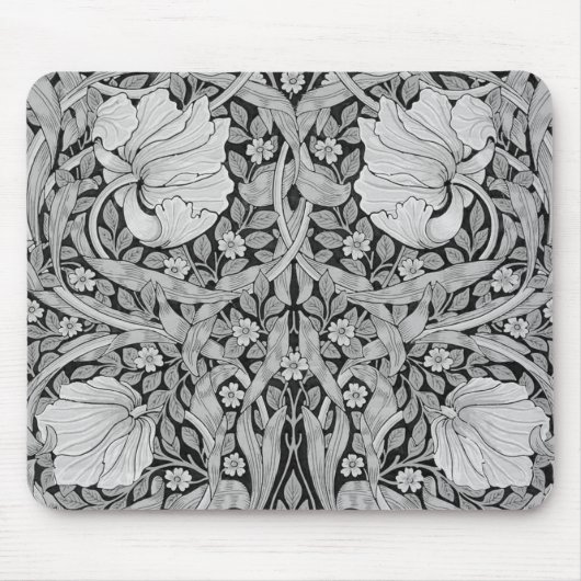 Tapis De Souris Monotone gris Pimpernel, William Morris (Devant)