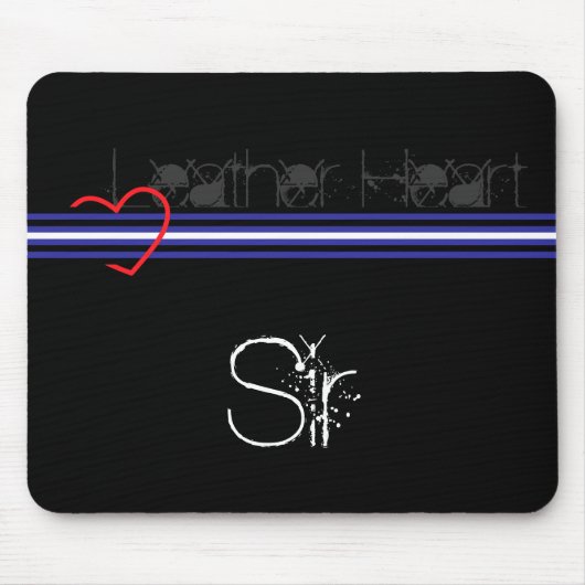 Tapis De Souris Monsieur en cuir (Devant)