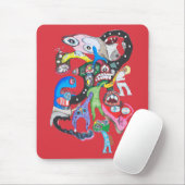 Tapis De Souris Monster collage (Avec souris)
