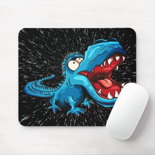 Tapis De Souris Monster Dino Attaque Mousepad (Avec souris)