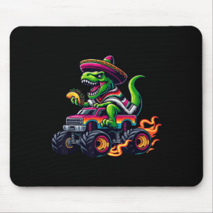 Tapis De Souris Monster Truck Dinosaur Taco Sombrero Garçons Cin