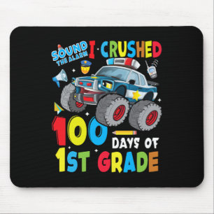 Tapis De Souris Monster Truck Police Car 100 Jours De L'École 1Er 