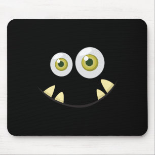 Tapis De Souris Monster Visage Halloween Costume Idée d'effroi mig