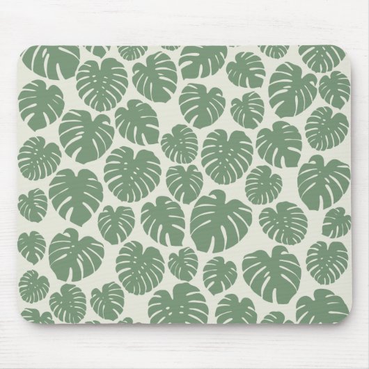 Tapis De Souris Monstera - Vert (Devant)