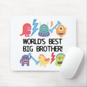 Tapis De Souris Monsters World's Best Big Brother (Avec souris)