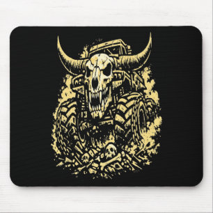 Tapis De Souris Monstre Camion Apocalypse Broyeur d'Os