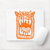 Tapis De Souris Monstre d'horreur - Orange (Avec souris)