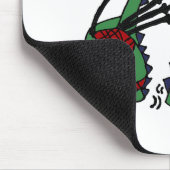 Tapis De Souris Monstre drôle de Loch Ness jouant des cornemuses (Coin)