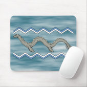 Tapis De Souris Monstre du lac canadien et Zigzags (Avec souris)