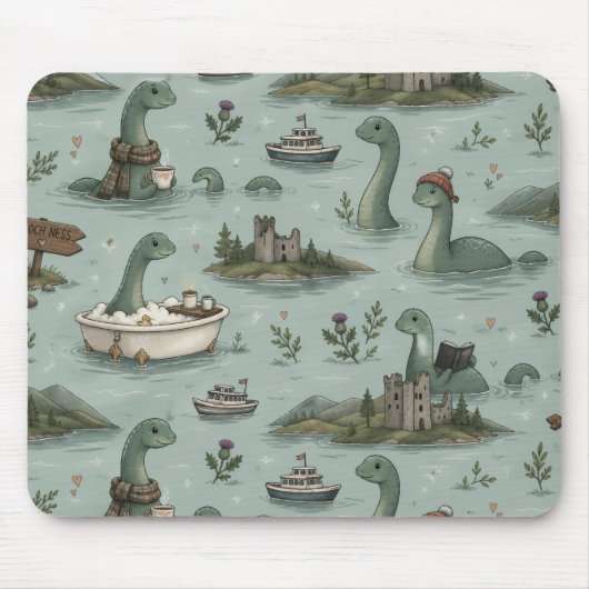 Tapis De Souris Monstre du Loch Ness (Devant)