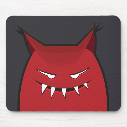 Tapis De Souris Monstre mignon du diable Goth (Devant)