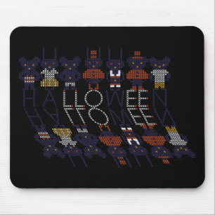 Tapis De Souris Monstres d'Halloween éffrayant Stick Horreur