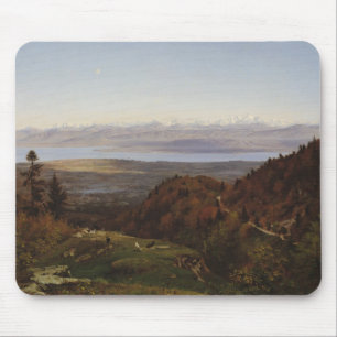 Tapis De Souris Mont Blanc vu du Saint-Cergues, 1869