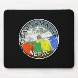 Tapis De Souris Mont Everest Népal Sagarmatha Vintage Escalade T