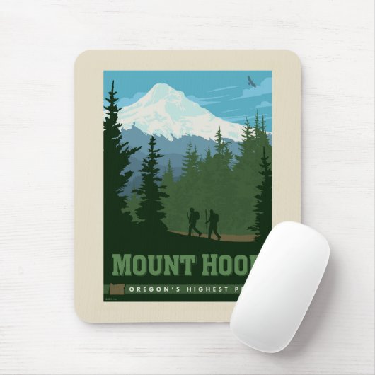 Tapis De Souris Mont Hood | Oregon (Avec souris)
