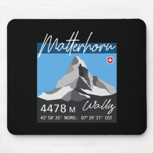 Tapis De Souris Mont Problemhorn Suisse Randonnée Ascension Randon