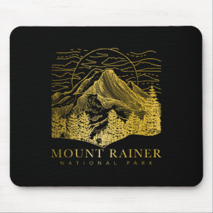 Tapis De Souris Mont Rainier Washington Montagne Ascension du Mont