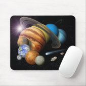 Tapis De Souris Montage de système solaire (Avec souris)